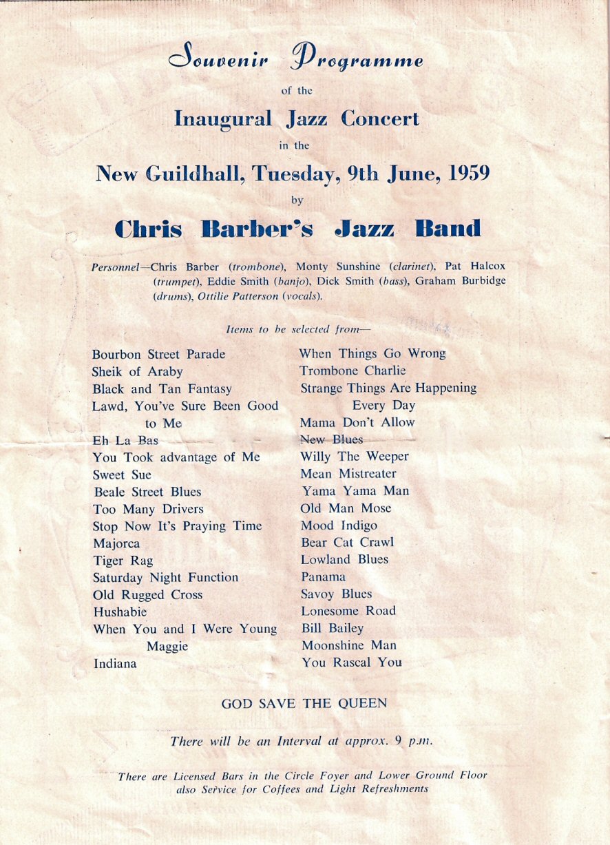 c barber ghall programme